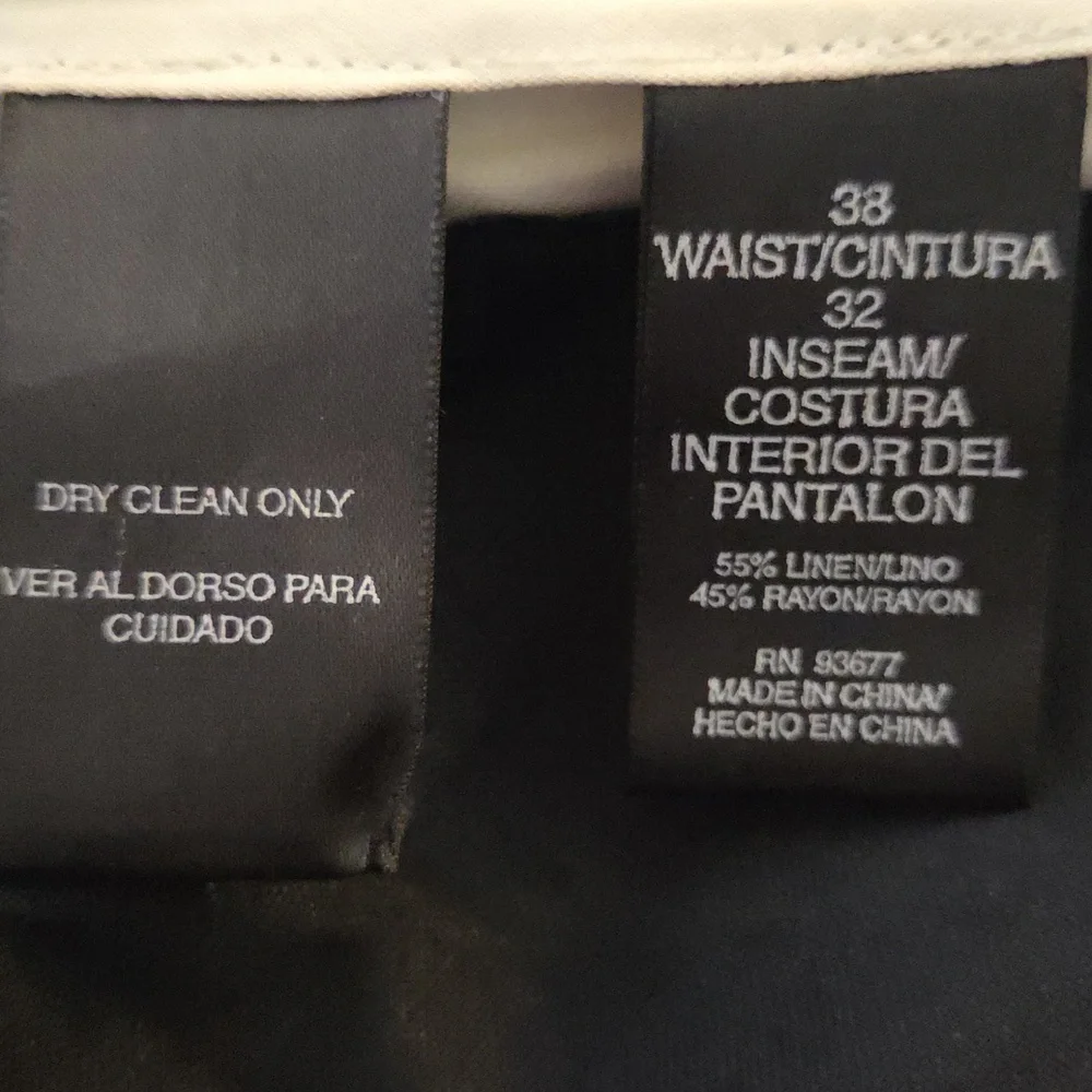 Black Linen Slacks